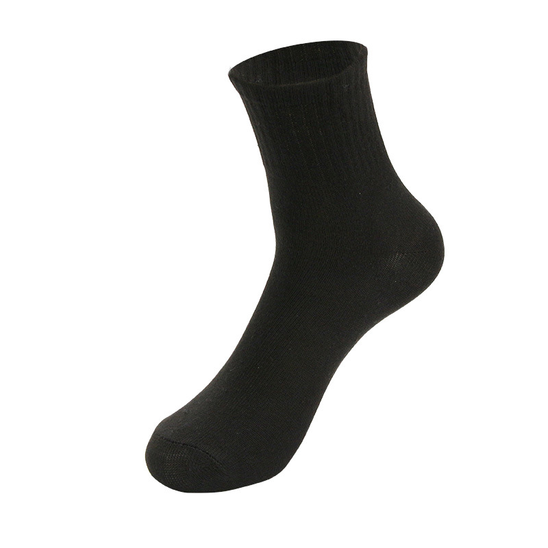 Zhuji Socks Men's Summer Thin Casual Sports Stockings Stall Non-Slip Breathable Sweat Absorbing Solidcolor Mid-Calf Length Men's Socks