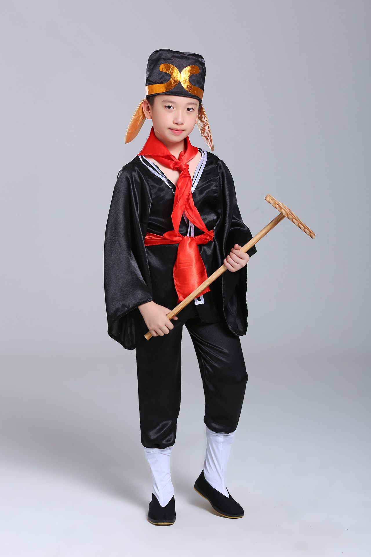 猪八戒表演服装儿童八戒演出服装钉耙兵器全套猪八戒服装道具全套