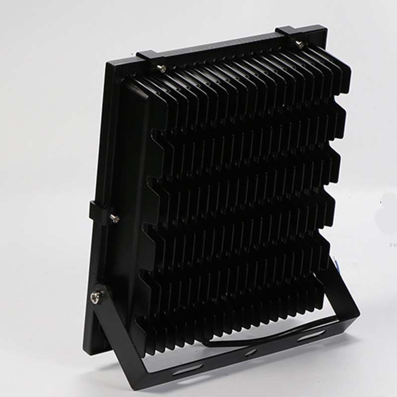 黑金刚新款高亮led投光灯50w100w200w广告球场泛光灯户外庭院射灯