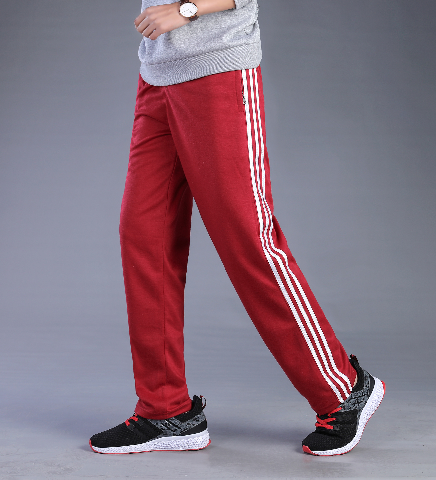 厂家批发男士春夏季韩版潮流宽松红色运动裤篮球跑步卫裤弹力休闲