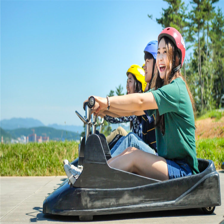 山地滑车 户外拓展项目 无动力路极车景区项目 旱地雪橇