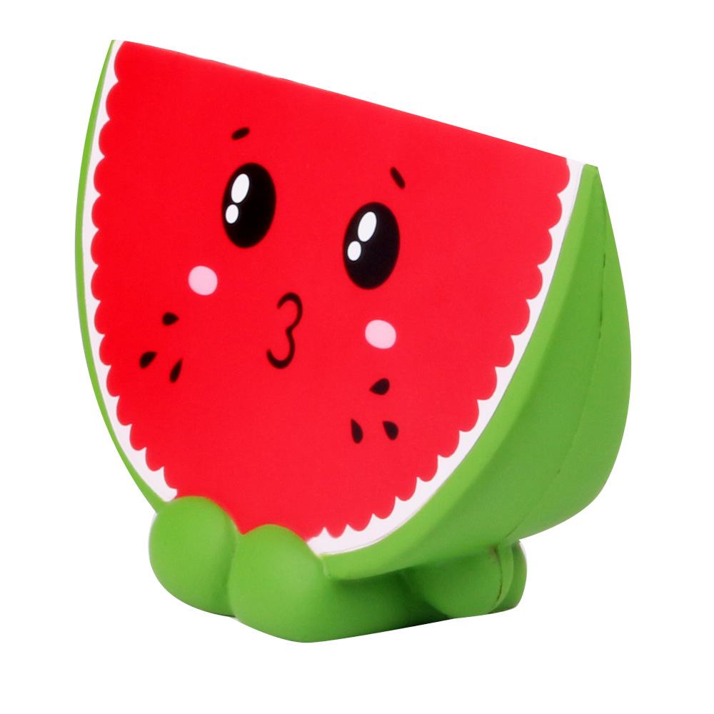 卡通仿真水果西瓜小人造型pu慢回弹玩具