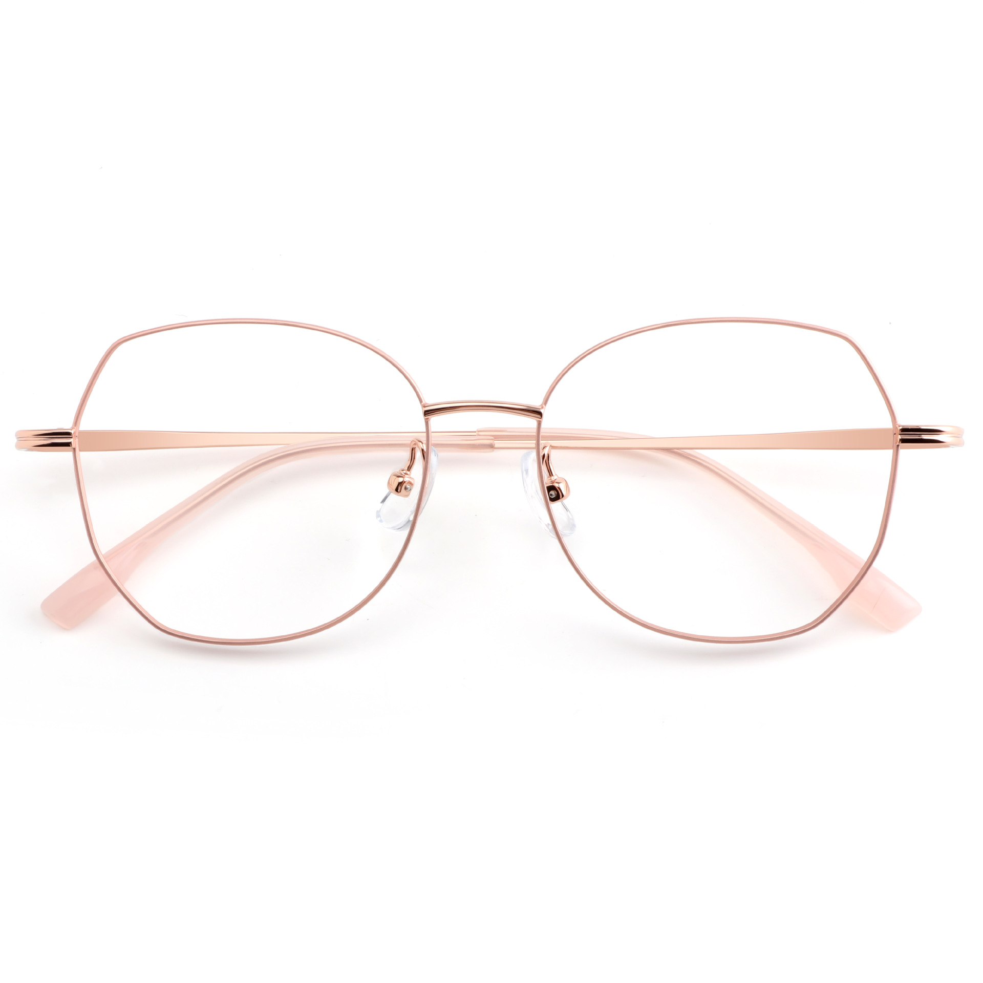 小脸韩式男女纯钛眼镜框中金百搭不规则超轻近视眼镜框架不挑脸型