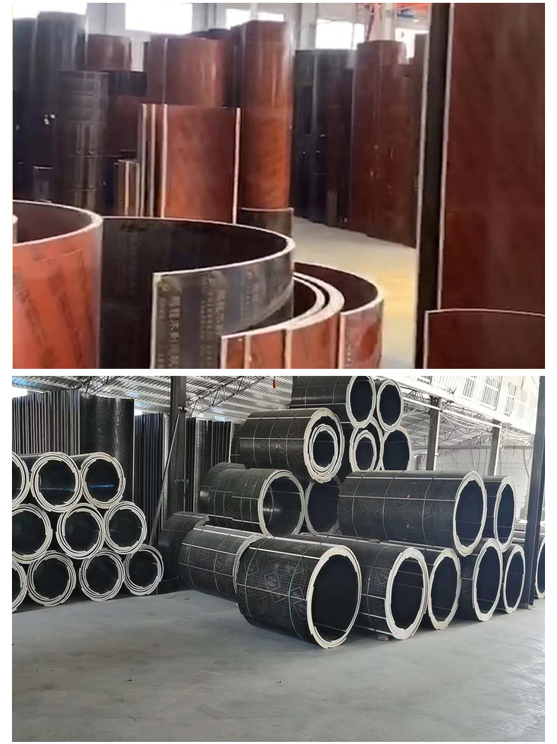 定制圆柱模板现货供应实木模板木质圆柱模板批发异形建筑模板圆形