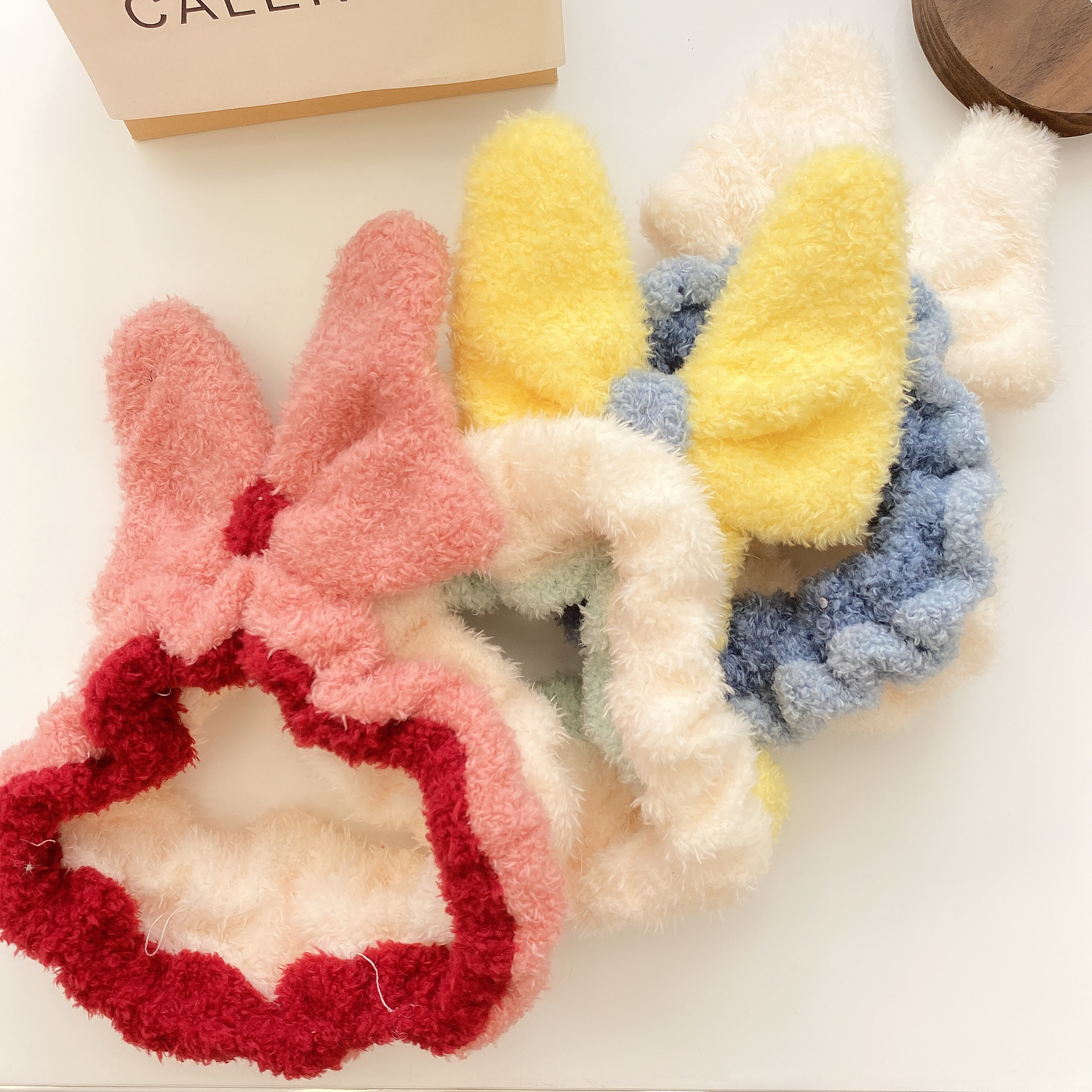 少女心大蝴蝶结发带毛绒绒洗脸化妆敷面膜束发带头带发箍卖萌发饰