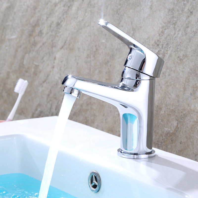 君御卫浴不锈钢洗手盆冷热水龙头单把单孔卫生间洗手面盆混水龙头