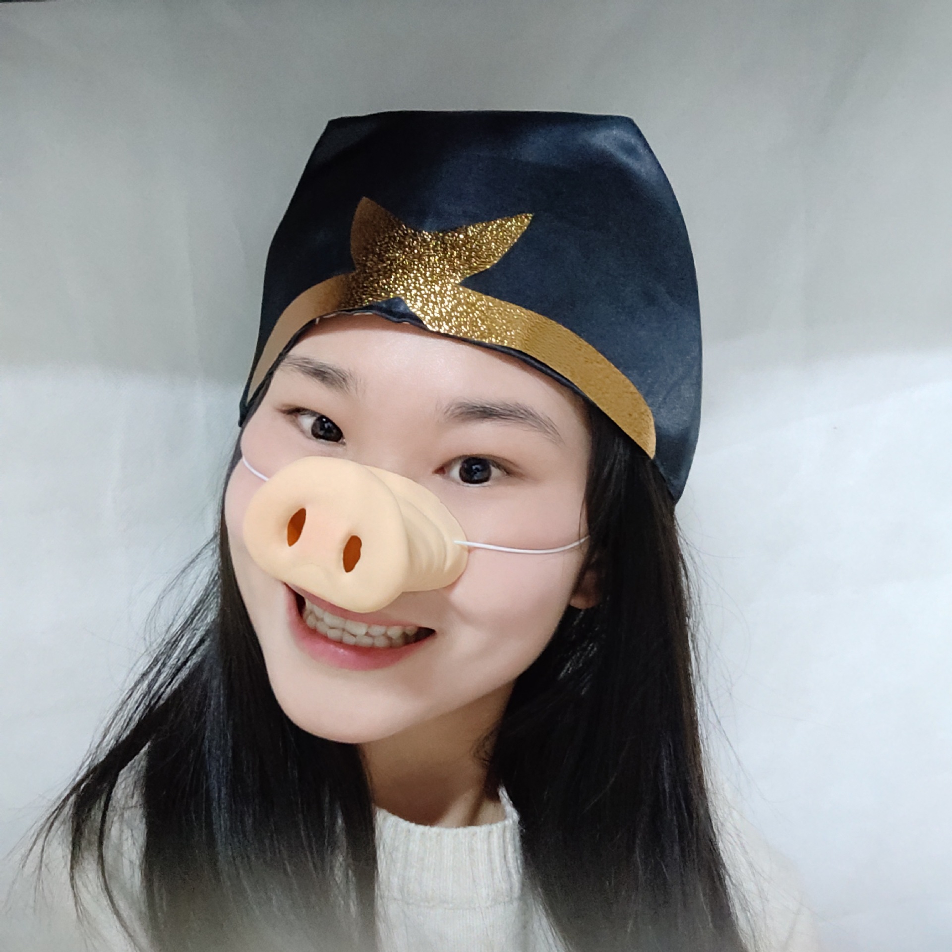 愚人节恶搞猪鼻子 化妆舞会假鼻子猪八戒鼻子仿真猪耳朵面具演出