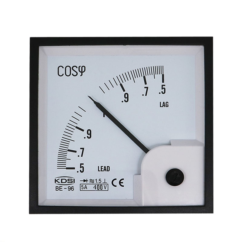 厂家供应指针式功率因素表be96cosΦ5a400v三相功率因素表