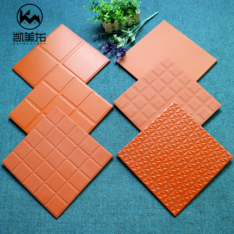 红缸砖酒店厨房专用吸水砖灰色防潮瓷砖户外车库超市防滑地砖300