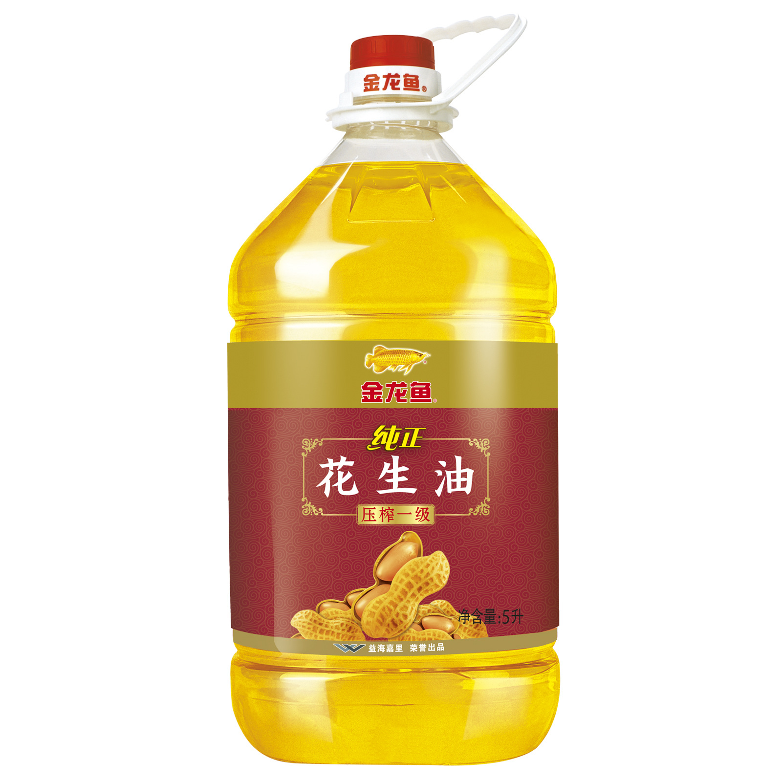 金龙鱼 纯正花生油5l 压榨一级食用油 企业餐厅食堂采购