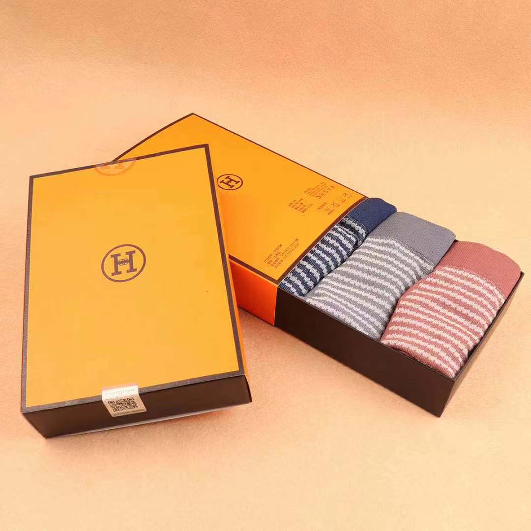 新款潮牌hg爱马仕升级版2.0男士平角裤二代透气高弹大码四角裤男