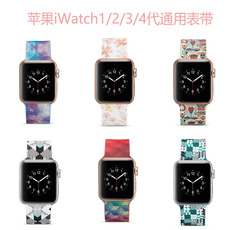 适用苹果手表apple watch1/2/3/4/5/6代伞绳单圈表带se个性手表带