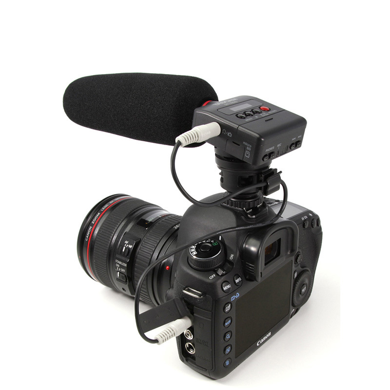 tascam dr-10sg录音机自带短枪话筒单反摄像机周期声采访录音笔