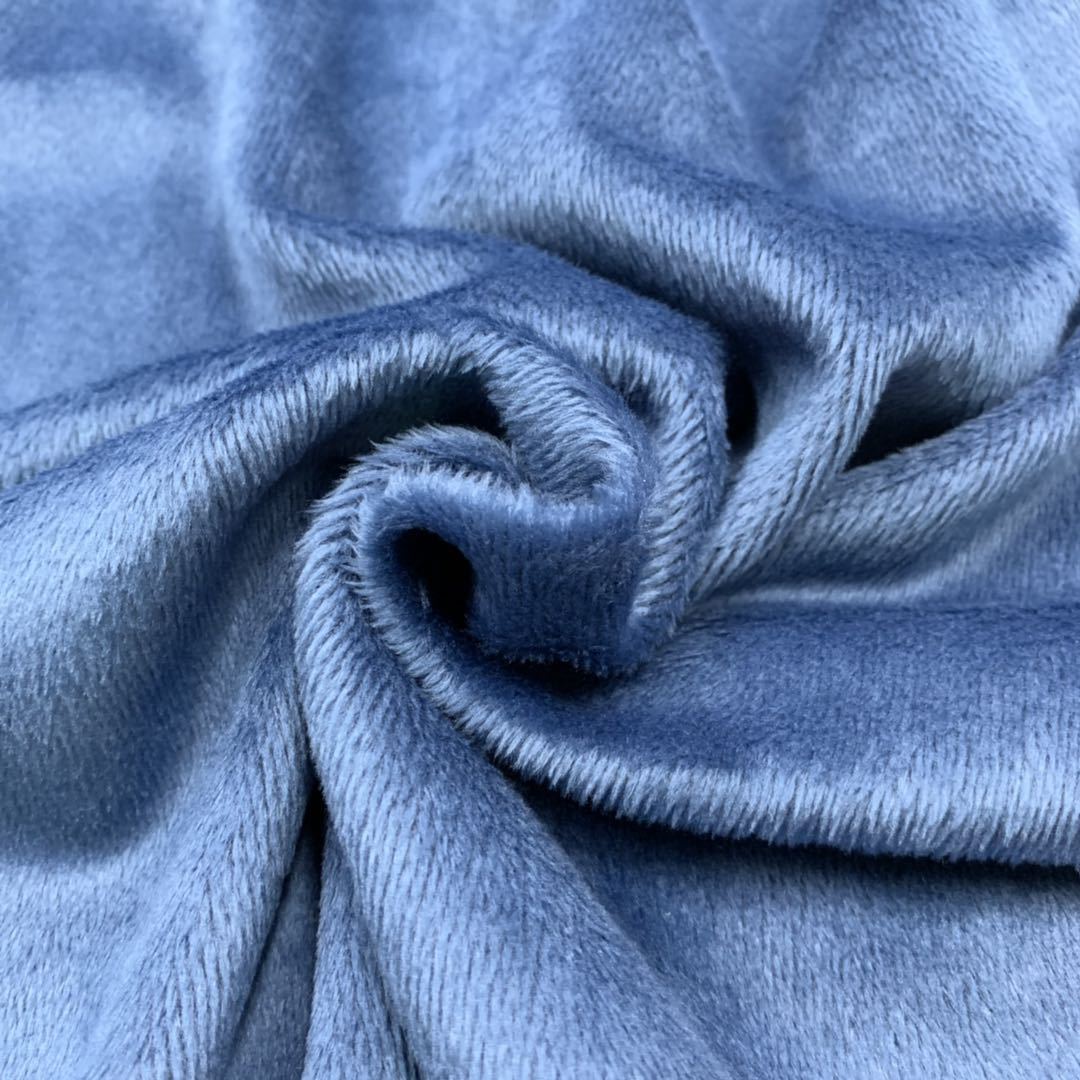 厂家直销 涤氨纶不倒绒. 全涤拉架银狐绒 保暖面料