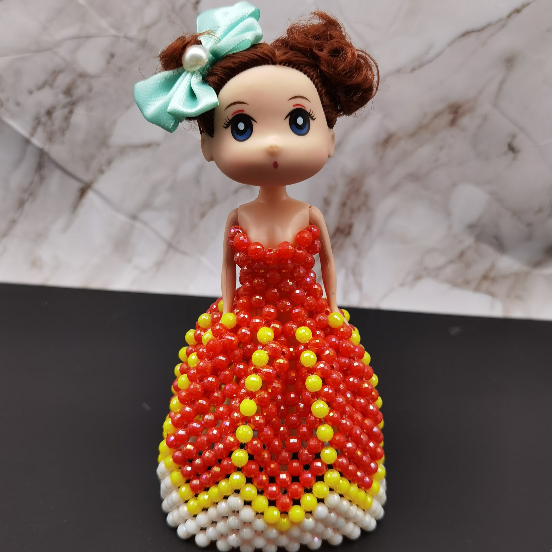 串珠成品芭比迷糊娃娃公主儿童节日生日礼物景区夜市热销货源批发