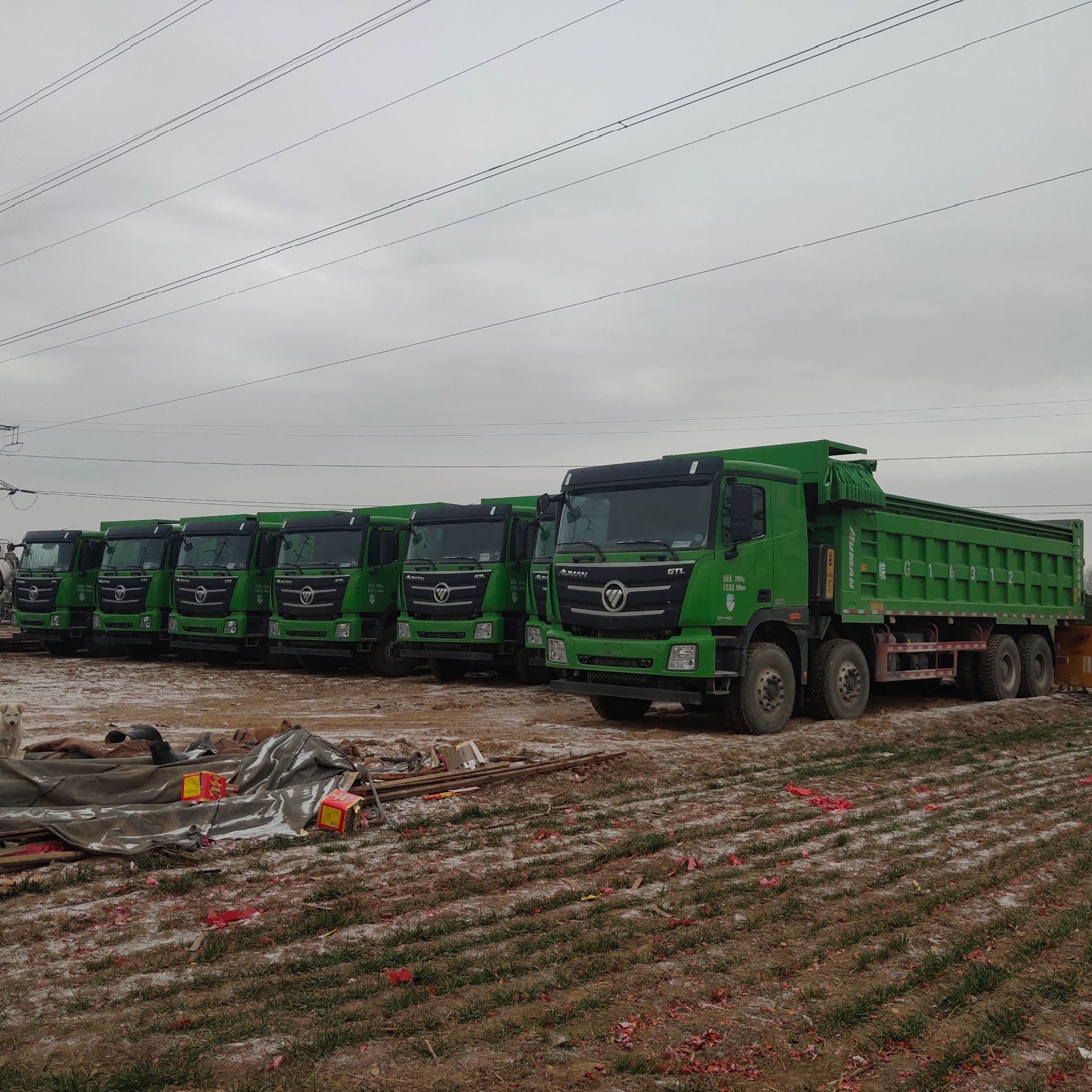 二手欧曼前四后八自卸车拉沙石料前四后八工程车自卸车85米大箱