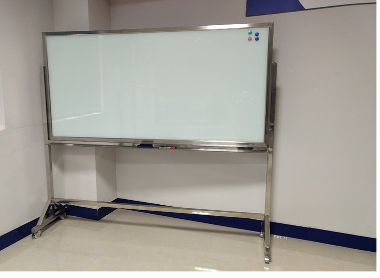移动式磁性玻璃白板办公展示玻璃白板黑板办公看板书写板厂家定制
