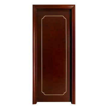 新中式扣线烤漆木门室内强化生态门实木平推门复合卧室门定制