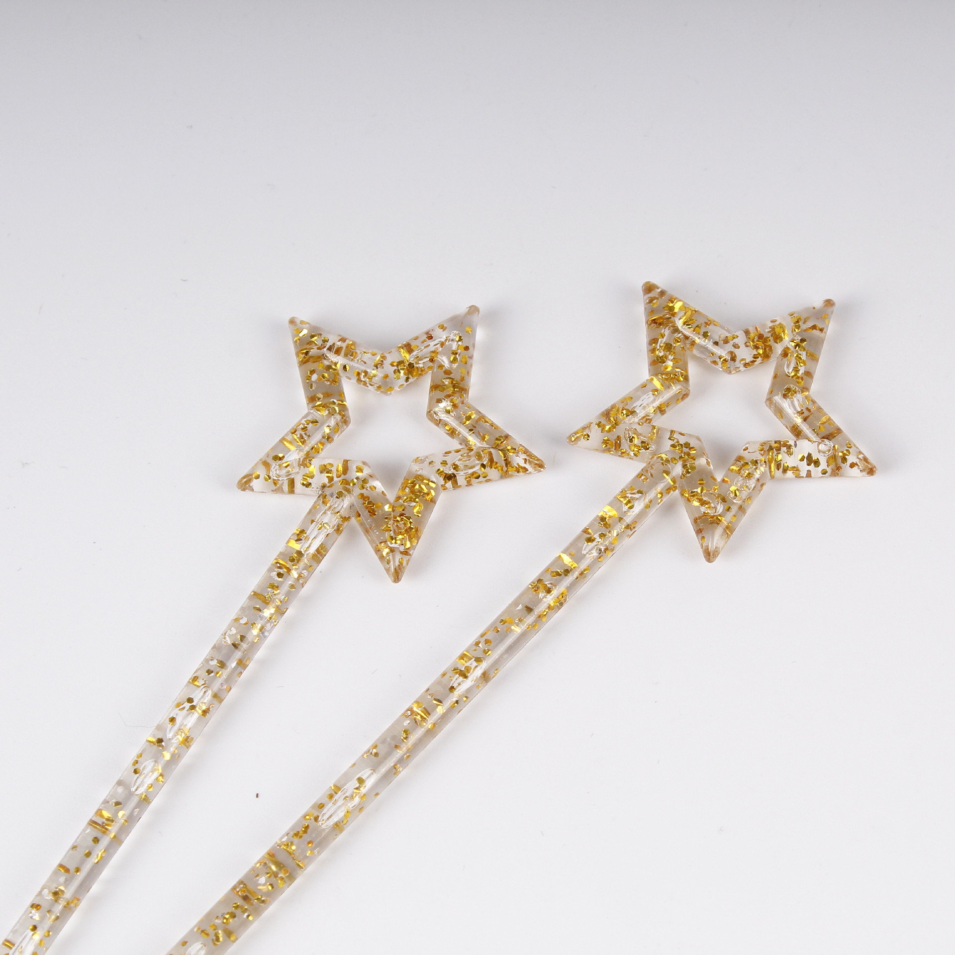 厂家供应塑料圆头棒塑料星星棒夜光棒金葱粉塑料搅拌棒调酒棒闪粉