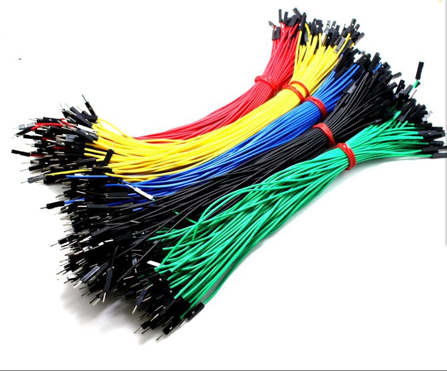 单根1p-1p 公对母杜邦线 面包板线 连接线 1pin 20cm彩排线