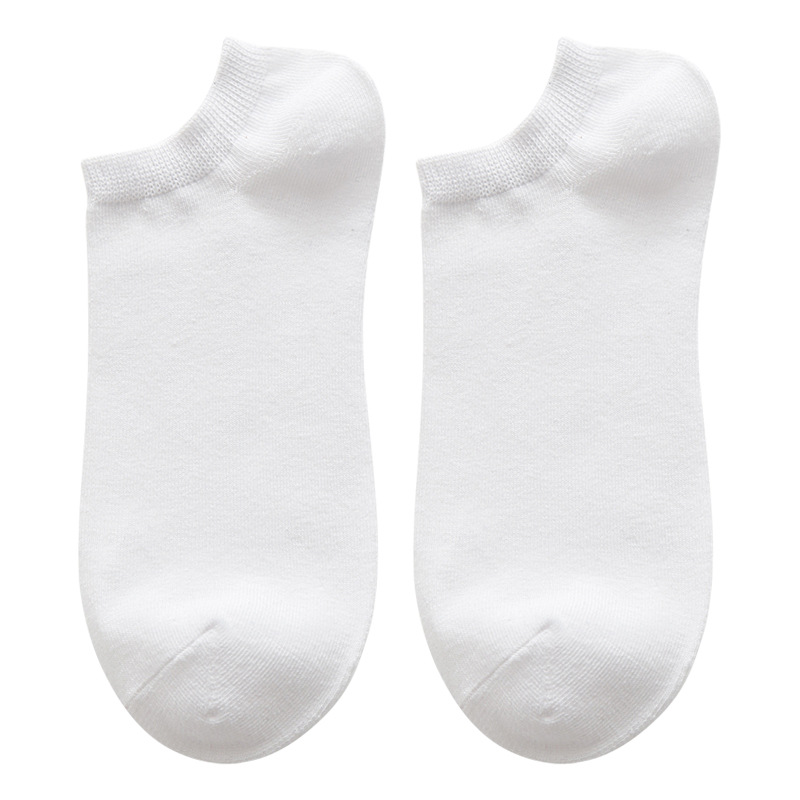 Men's Socks Deodorant and Sweat-Absorbing Short Cotton Socks Low Top Low Cut Invisible Boat Socks Summer Thin Solid Color Socks