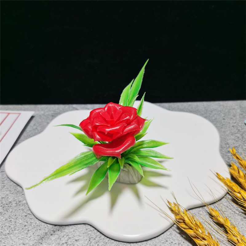 酒店冷菜品摆盘装饰花草 盘饰寿司刺身拼盘创意盘头点缀仿真小花