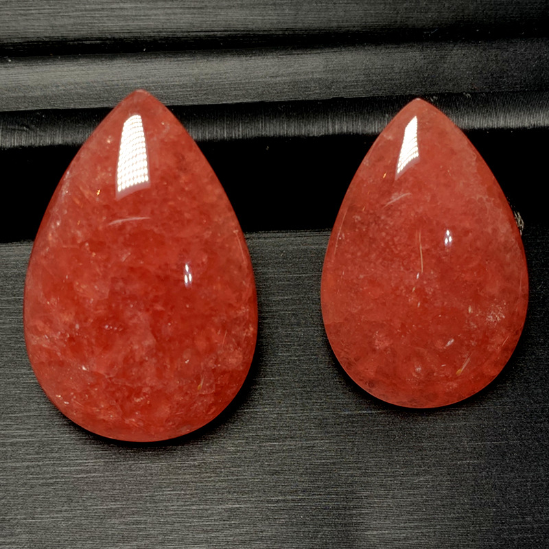天然宝石 天然红纹石 红纹石吊坠 菱锰矿rhodochrosite