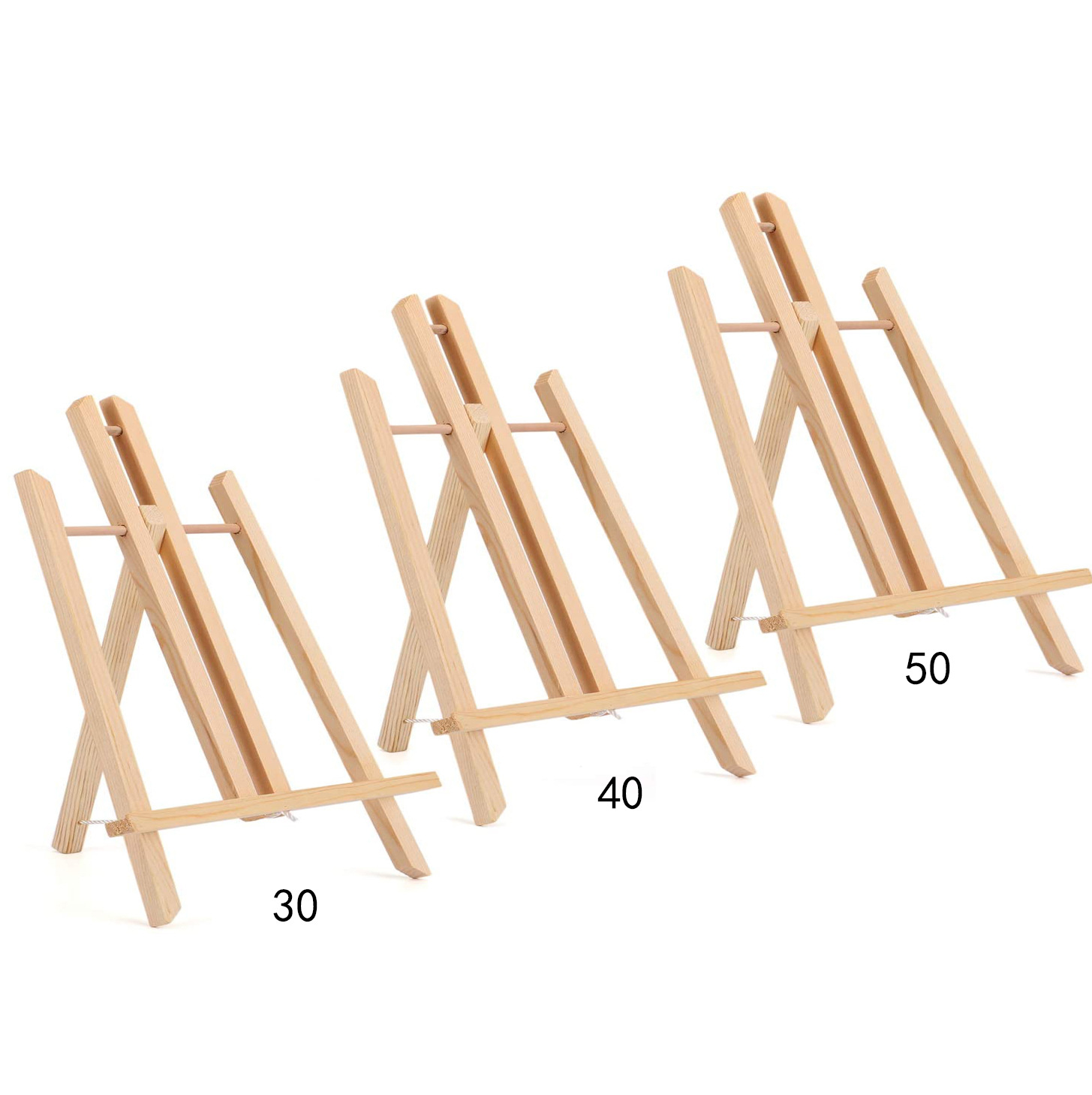 新西兰木梯型画架304050木制台式展示架美术素描写生画板画架