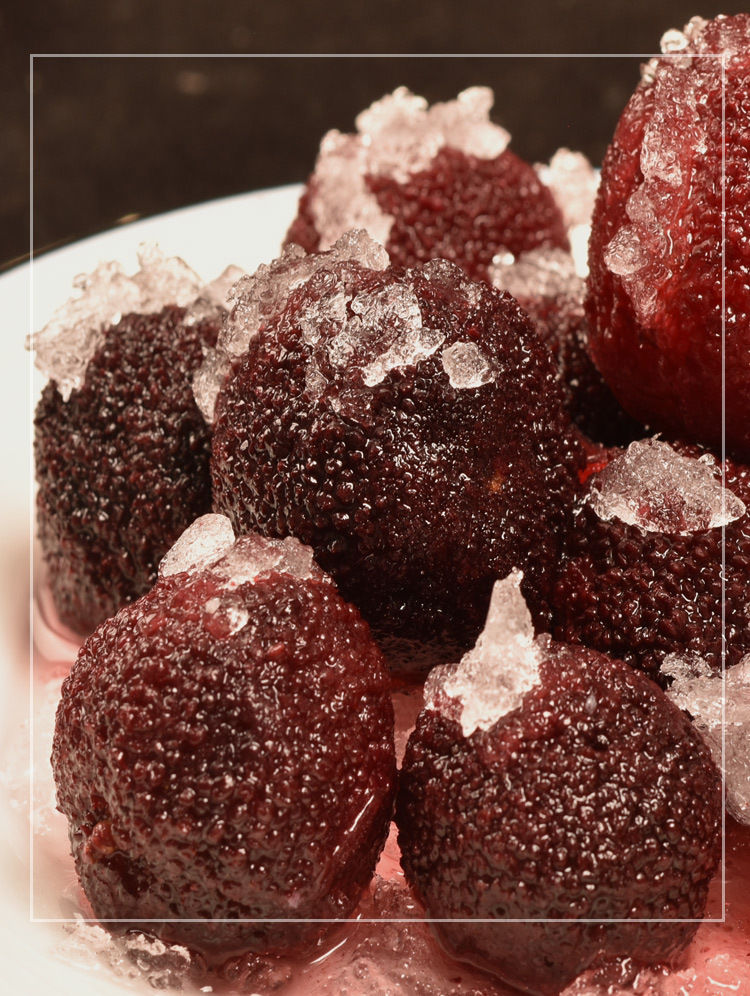 ktv150g袋装冰冻即食零食酒店饭店餐饮特色半成品新鲜冰镇冻杨梅