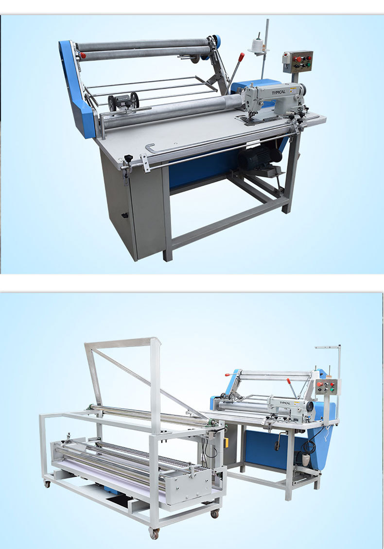 自动对边对折高速布料拼布机 服装鞋帽面料合缝机 箱包对折缝合机