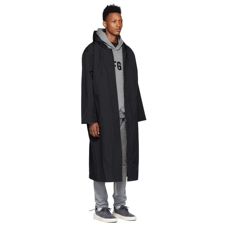 秋季爆款男女同款时尚 fear of god fog 6th拉链长款雨衣风衣外套