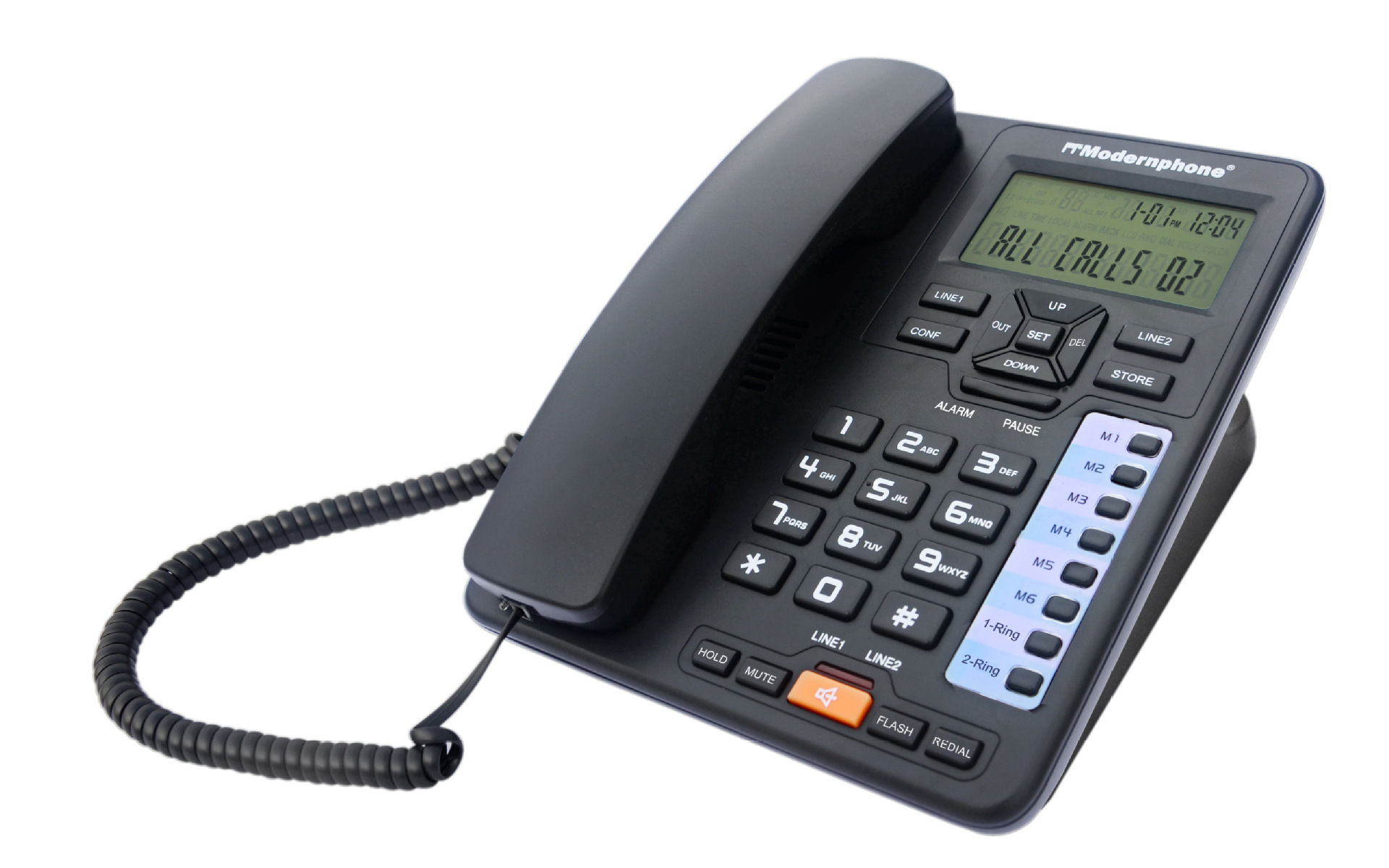 大而信tc-6400商务办公电话酒店电话机来显可壁挂免提通话 跨境-阿里