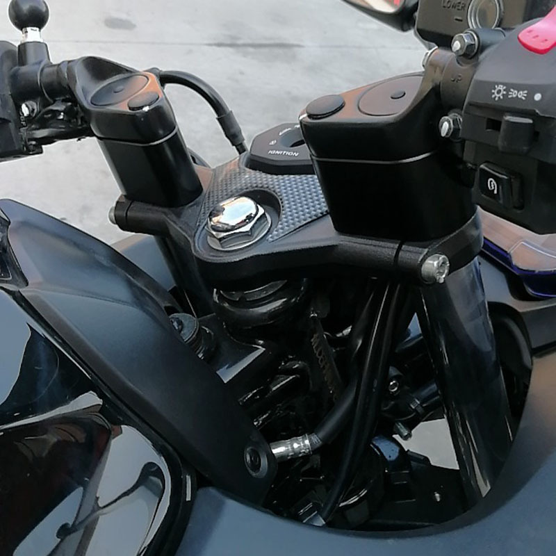 适用铃木gsx250r手把加高码 摩托车改装配件铝合金铃木车把增高器