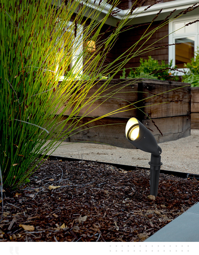 庭院led草坪射灯户外防水灯地插灯投光射灯cob射树灯插地灯照树灯