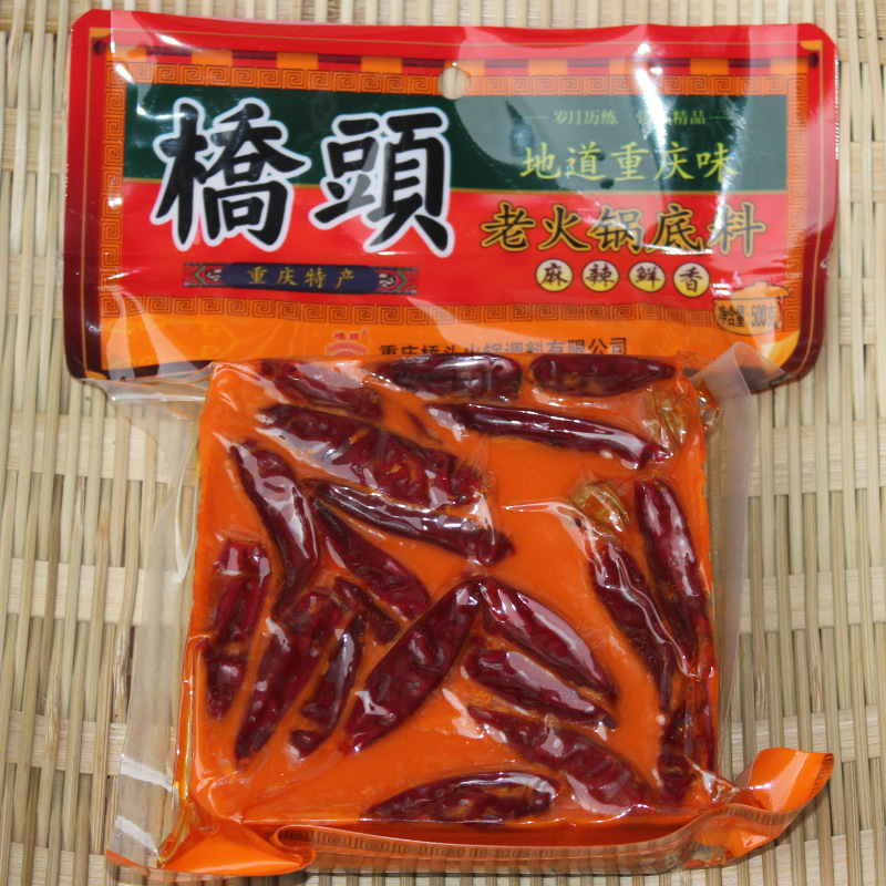 桥头重庆火锅底料500g克 正品特产正宗整箱牛油麻辣老火锅-阿里巴巴