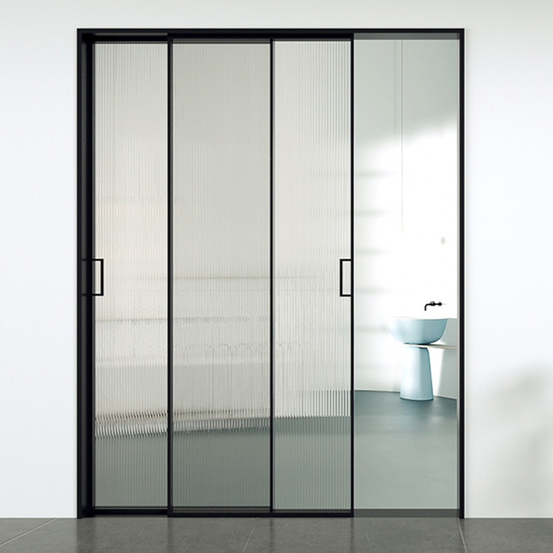 铝合金门窗极窄边框推拉门厨房移门阳台门现代简约钛铝合金隔断门