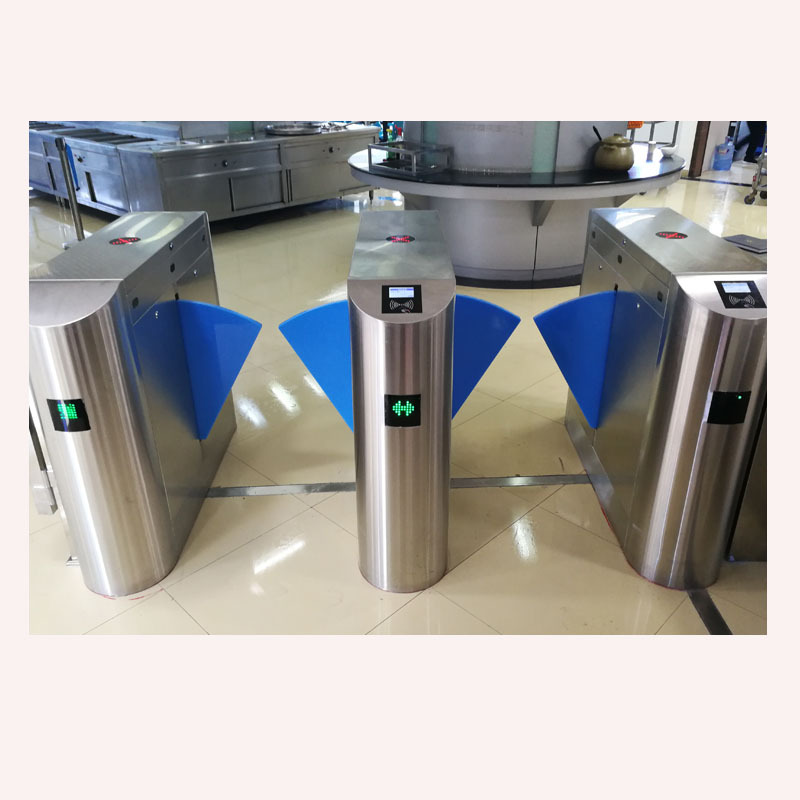 自助餐厅刷卡消费闸机人脸识别测温翼闸吞卡门禁人形通道闸