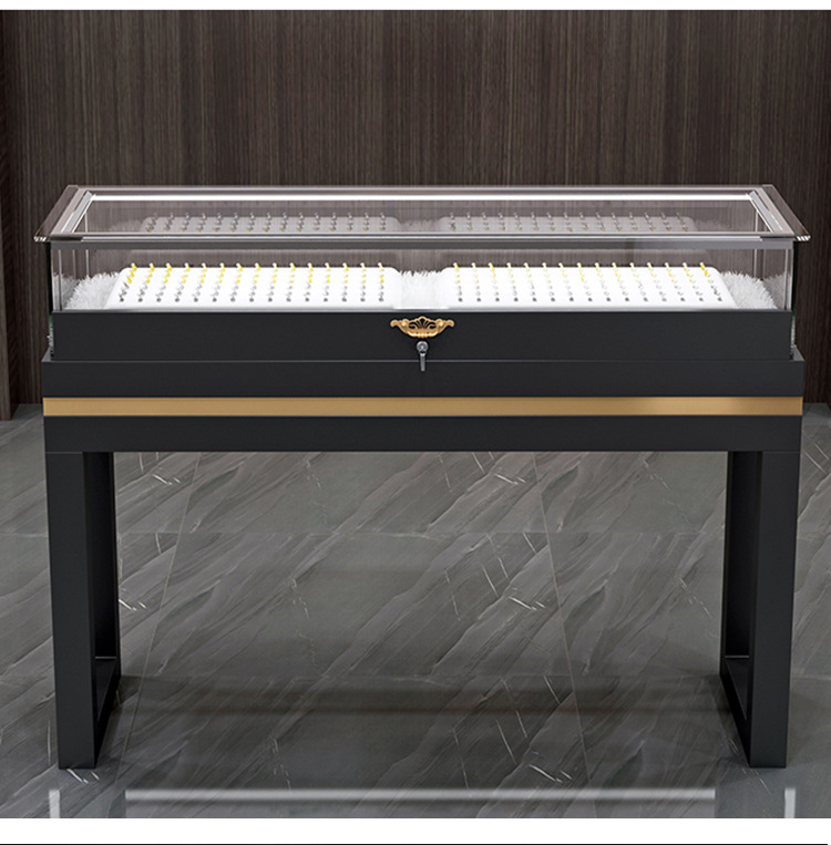 金店珠宝饰品展示柜透明玻璃手表陈列柜商超展示货架储物长柜