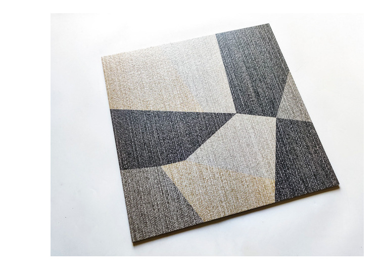 黄色布纹防滑地砖600x600餐厅宾馆卧室凹凸仿地毯砖客厅地面瓷砖