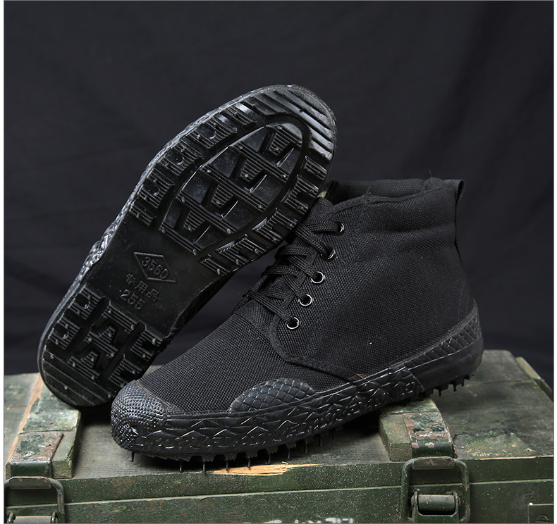 任宇3560高99黑色作训鞋工作鞋劳保鞋军训鞋解放鞋厂家销售