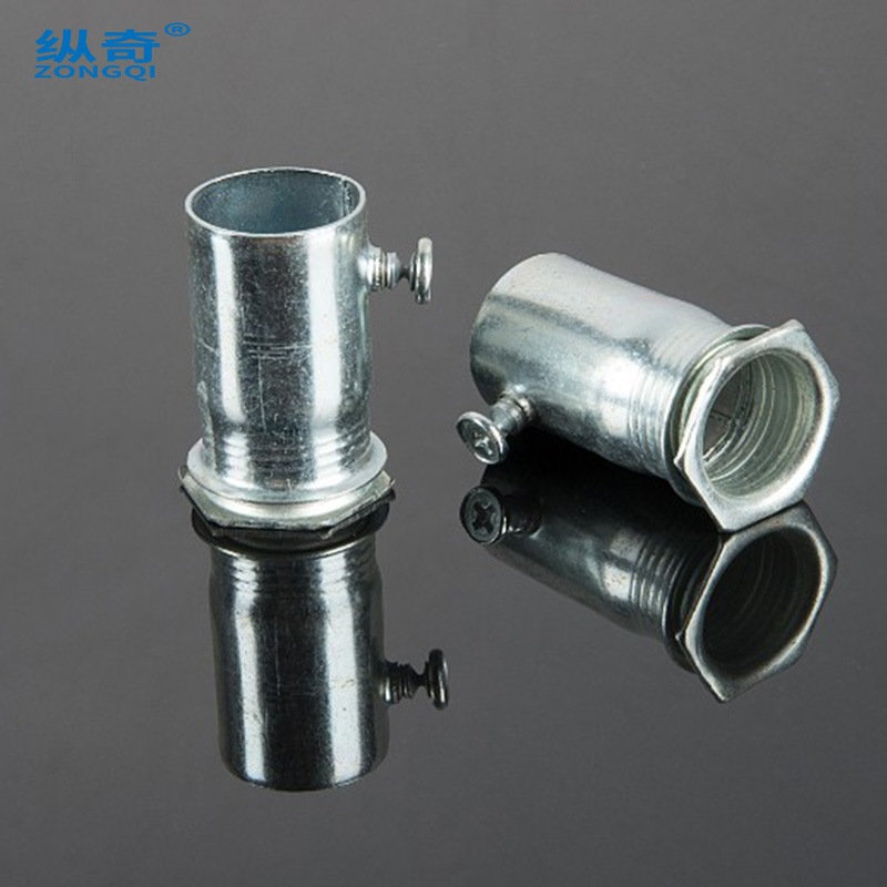 国标加长厚jdg热镀锌电线管杯梳 快速内牙盒接头 配件锁扣20 锁母