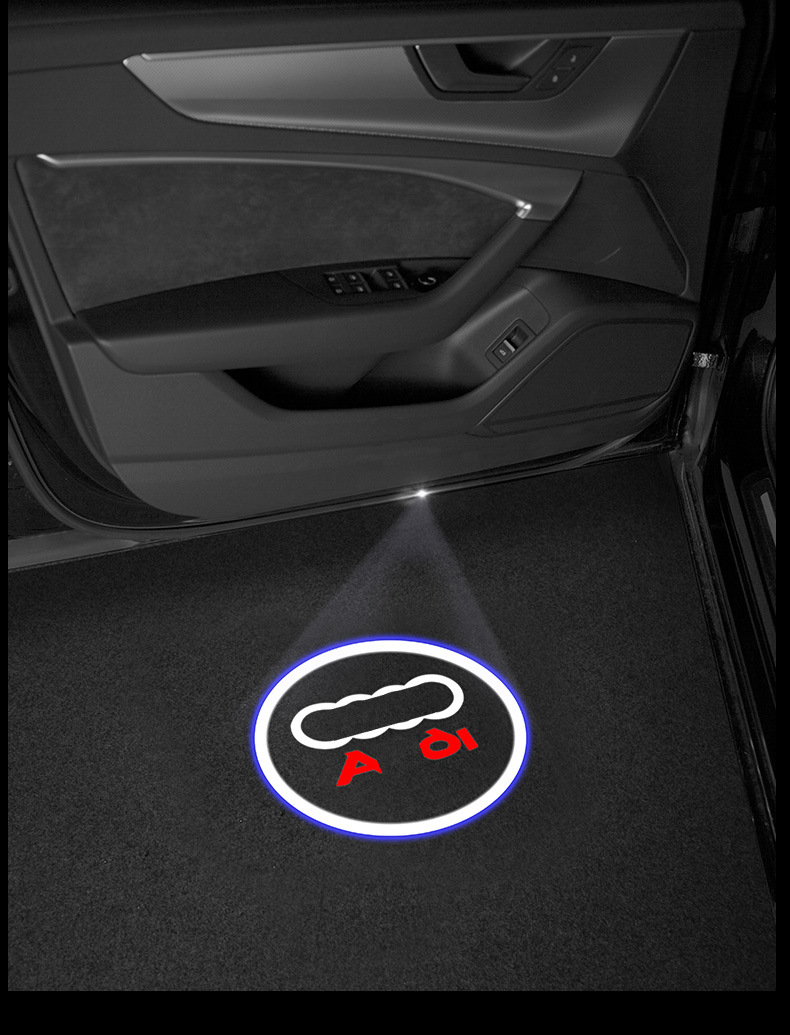 奥迪a6l车门迎宾灯led镭射投影开门氛围改装饰升级19款专用配件