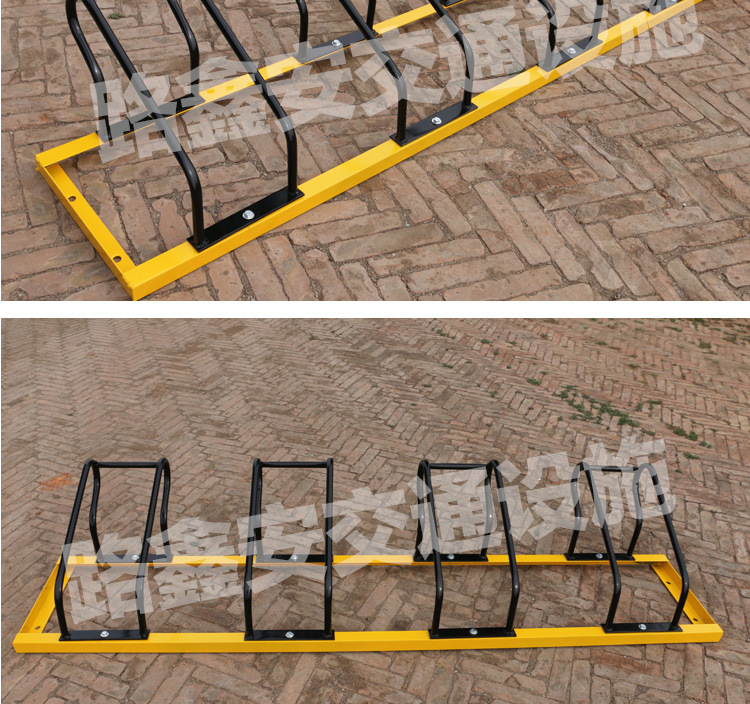 厂家小区路边自行车停车架铁质电动车摆放架螺旋停放架车位架定制