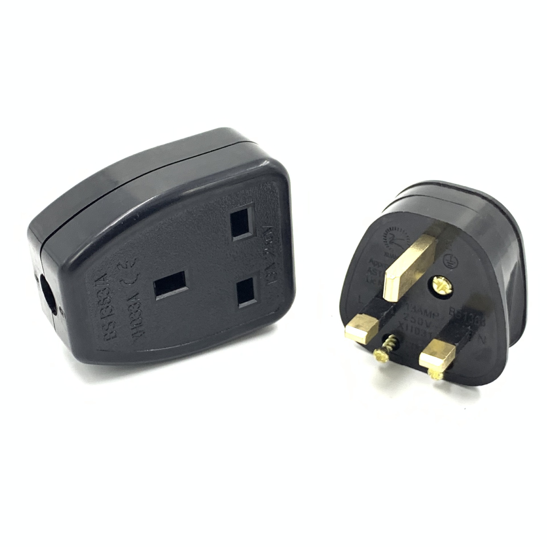 英式插头 香港新加坡英国英标三脚三芯三极铜脚插头