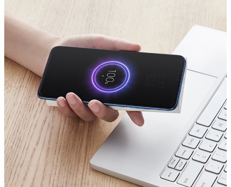 小米无线充电宝青春版10000mah移动电源超薄便携10w无线充18w有线
