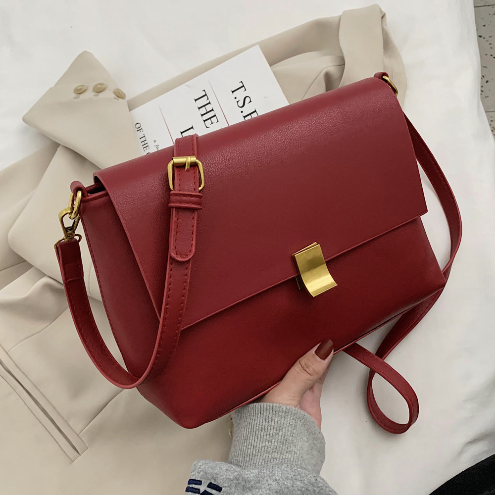 红色小ck结婚包女新娘红色包包2020新款洋气手提单腋下肩包pu