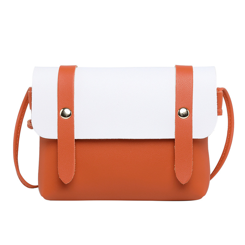Small Fresh Contrast Color Small Square Bag Shoulder Bag Fashion All-Match Student Phone Bag Crossbody Bag Female One Piece Dropshipping