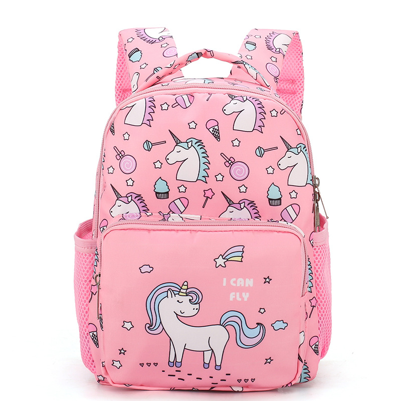 2020 New Children's Backpack Cartoon Cute Unicorn Baby's Backpack Kindergarten Backpack Factory Direct Sales