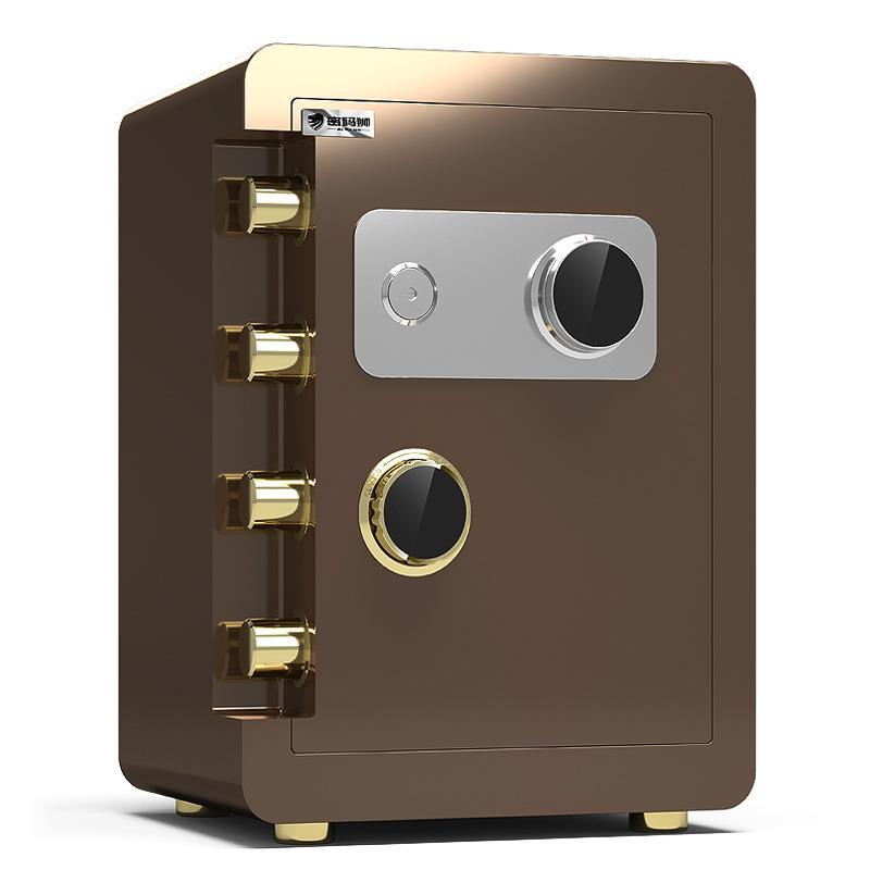 密码狮保险柜机械锁带钥匙家用小型超小迷你高45cm机械密码保险箱