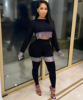 2020 Foreign trade Cross border Women's wear Autumn and winter new pattern sexy Sequins Long sleeve trousers Solid suit 2020 Foreign trade Cross border Women's wear Autumn and winter new pattern sexy Sequins Long sleeve trousers Solid suit